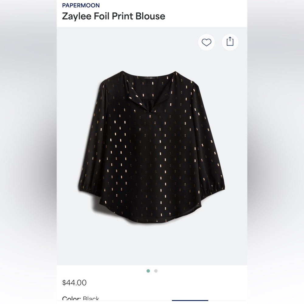 Foil Print Blouse